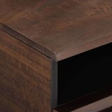 vidaXL Klubska mizica rjava 80x55x40 cm trden mangov les | Shoptok.si