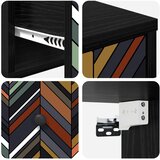  Wall-mounted noćni ormarić OMMEN Crni hrast 36 x 33 x 25 cm | shoptok.hr