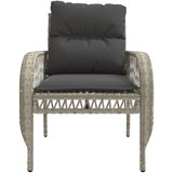  4-dijelni set vrtnih sofa s jastucima svijetlosivi poliratan | shoptok.hr