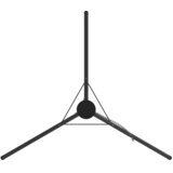  Tripod za logorsku vatru 2 pcs Crna Čelik | shoptok.hr