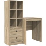 vidaXL Stol s pohranom Sonoma hrast Konstruirano drvo | shoptok.hr