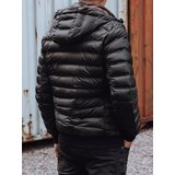 DStreet Men's quilted jacket with hood black | Shoptok.si