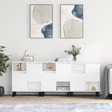 The Living Store Komoda 3 kosi bel inženirski les - Komoda, (21662692) | Shoptok.si