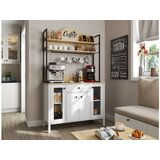 Hanah home FRN-20075 WoodenWhite Coffee Bar Cabinet Cene