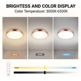  Immax NEO 07321L-LED stropna svetiljka NEO LITE SEMPLICI, prigušiva, 36 W / 230 V, prečnik 40 cm, bakarna, s daljinskim upravljačem | Eponuda.com