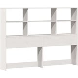 vidaXL Knjižna postelja brez vzmetnice bela 120x200 cm trdna borovina | Shoptok.si