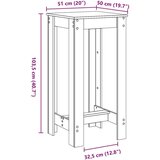  Barski stol siva boja hrasta 51x50x103 5 cm konstruirano drvo | shoptok.hr