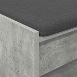  Haldna klop z blazino s polico Betonsko siva 103 x 38 x 45 cm, (5000155634) | Shoptok.si