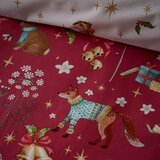 Catherine Lansfield Crvena posteljina za krevet za jednu osobu 135x200 cm Christmas Enchanted Twilight – | shoptok.hr