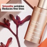 Clarins Total Eye Smooth darilni set gel za okoli oči Total Eye Smooth 15 ml + serum za trepalnice SOS Lashes Serum Mascara 3 ml + svinčnik za oči Crayon Khol 0,39 g 01 Carbon Black za ženske | Shoptok.si