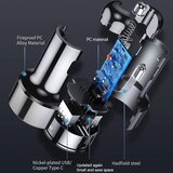 Techsuit vrhunski avtopolnilec (CAPD028) - USB-A QC 3.0 in USB-C 38 W - črn | Shoptok.si