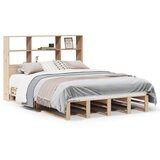 vidaXL Knjižna postelja brez vzmetnice 140x200 cm trden les, (21532495) | Shoptok.si