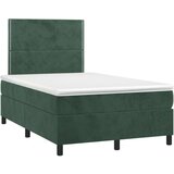 Box spring postelja z vzmetnico temno zelena 120x200 cm žamet, (20901119) | Shoptok.si