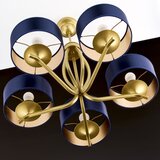 Jupiter 2114 - Luster na šipci KASZMIR 5xE27/15W/230V plava/zlatna | Eponuda.com