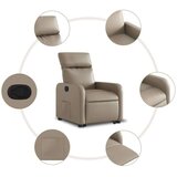  Naslonjač na podizanje od umjetne kože boja cappuccina | shoptok.hr