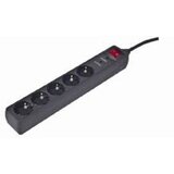 Energenie SPG5-C-15 surge protector Black 5 AC outlet(s) 250 V 4.5 m | shoptok.hr