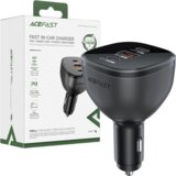 Acefast B14 AVTOPOLNILEC 165W 2X USB-C 1X USB-A ČRN, (21974672) Cene