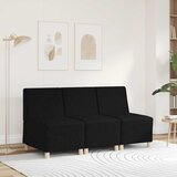  Modularna sofa bez naslona za ruke crna 55 cm tkanina | shoptok.hr