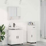 vidaXL Set namještaja za kupaonicu Zidne 3 pcs Bijelo 61 x 35 x 64 cm Cijene