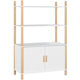Maison Chic Komoda - Predalnik bela 80x40x121 cm inženirski les, (21716391) | Shoptok.si