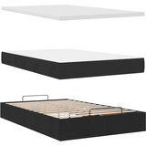 vidaXL Otomanski okvir kreveta s madraca crni 120x190 cm od tkanine | shoptok.hr