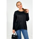 Kesi Sweater with front pockets black Cene