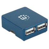 Manhattan 160605 2.0/480Mbps/Plavi USB HUB 4port | ePonuda.com