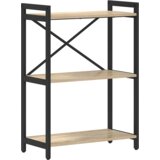 vidaXL Knjižna omara sonoma hrast 60 x 30 x 83 cm Konstruiran les | Shoptok.si