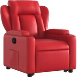  Naslonjač na podizanje od umjetne kože crveni | shoptok.hr