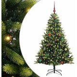  Umjetno rasklopivo božićno drvce 150 LED-a Zelena 150 cm | shoptok.hr