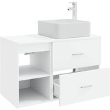  Set namještaja za kupaonicu 2 pcs Bijela Konstruirano drvo | Shoptok.si