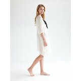 Reserved - Rupičasti pončo - krem | shoptok.hr