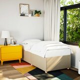 Furnova Posteljni okvir brez vzmetnice krem 90x190 cm tkanina, (21939911) Cene