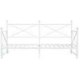 Krevet na rasklapanje bez madraca bijeli 100x190 cm čelik | Eponuda.com