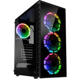 Kolink Ohišje Observatory Lite RGB 1x USB3.0 2x USB2.0 4x 120 ventilator ARGB kaljeno steklo Cene