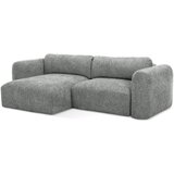 Makamii Siva sklopiva/s prostorom za odlaganje kutna garnitura od šenila (s lijevim kutom/s ležaljkom) Mele – | shoptok.hr