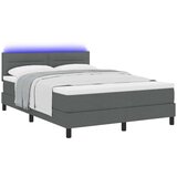 Box spring krevet Tamno siva 160 x 200 cm tkanina | shoptok.hr