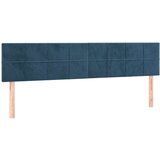  Uzglavlje tamnoplavo 160x5x78/88 cm baršunasto | shoptok.hr