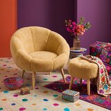 Atelier Del Sofa fotelja sa taburom Lida, braon Cene