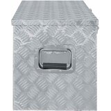 Aluminijska kutija 110,5 x 38,5 x 40 cm srebrna | shoptok.hr