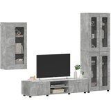  Set TV komoda FLORIN 3 pcs Betonski sivi Konstruirano drvo | Eponuda.ba