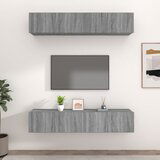 The Living Store TV omarica 4 kosi siva sonoma 80x30x30 cm inženirski les - TV Omarica, (21375826) Cene