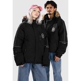 SOUVENIR Fur Trim Jakna black Slike