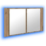  Kupaonski ormar s ogledalom Umjetnički hrast 80 x 12 x 45 cm | shoptok.hr
