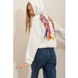 Trend Alaçatı Stili Sweatshirt - White - Regular Cene