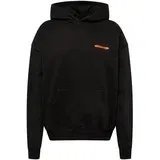 Pegador Sweater majica 'FURBER' siva / neonsko narančasta / crna