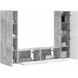  Set TV komoda 6 pcs Betonski sivi Konstruirano drvo | shoptok.hr