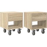  Noćni ormarić 2 pcs Sonoma hrast 40,5 x 40 x 48 cm | shoptok.hr