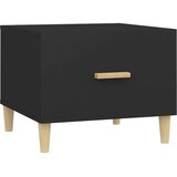 vidaXL Klubska mizica črna 50x50x40 cm konstruiran les | Shoptok.si