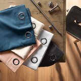 Douceur d intérieur Kaki zelena zavjesa od mikrovlakana 140x280 cm Absolu – | shoptok.hr